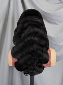 6x4 Density Virgin Human Hair Wigs For Black Women Vietnamese Raw Hair Transparent Lace Front Pre-Plucked Bleached Knots (Option: Body wave-6x4 22Inch)