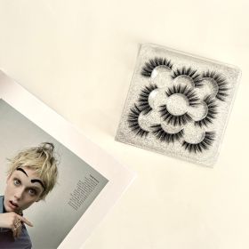 3D Volumizing 5 Pairs Of False Eyelashes (Color: black)